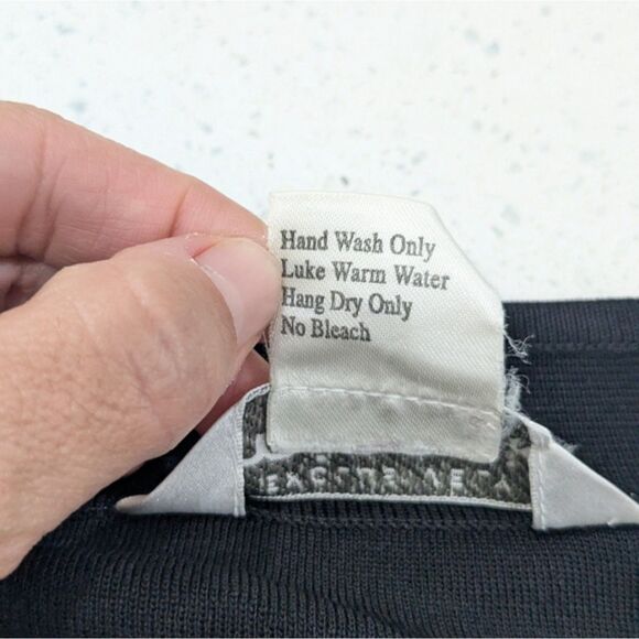 Misook Black Open Front Cardigan Sweater Floral Embroidery Beaded Mature 3X - Picture 8 of 8